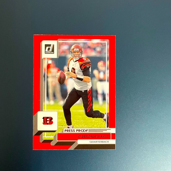 Carson Palmer Panini Donruss Press Proof Red Cincinnati Bengals Hall of Fame - Picture 1 of 2